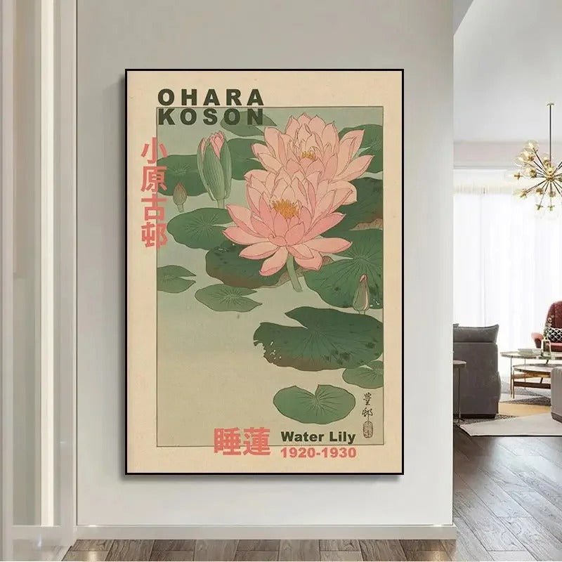 Quadros de Pinturas Japonesas, Decoração de Sala, Sem Moldura